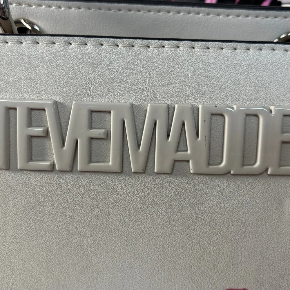 Steve Madden BEvelyn Kiss Print Women's Bag Chalk - Picture 2 of 16